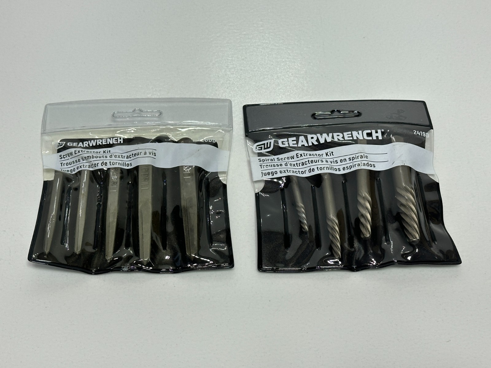 NEW 2pc GEARWRENCH Tool Screw Extractor Set & Spiral Extractor Set 2419D & 720DD