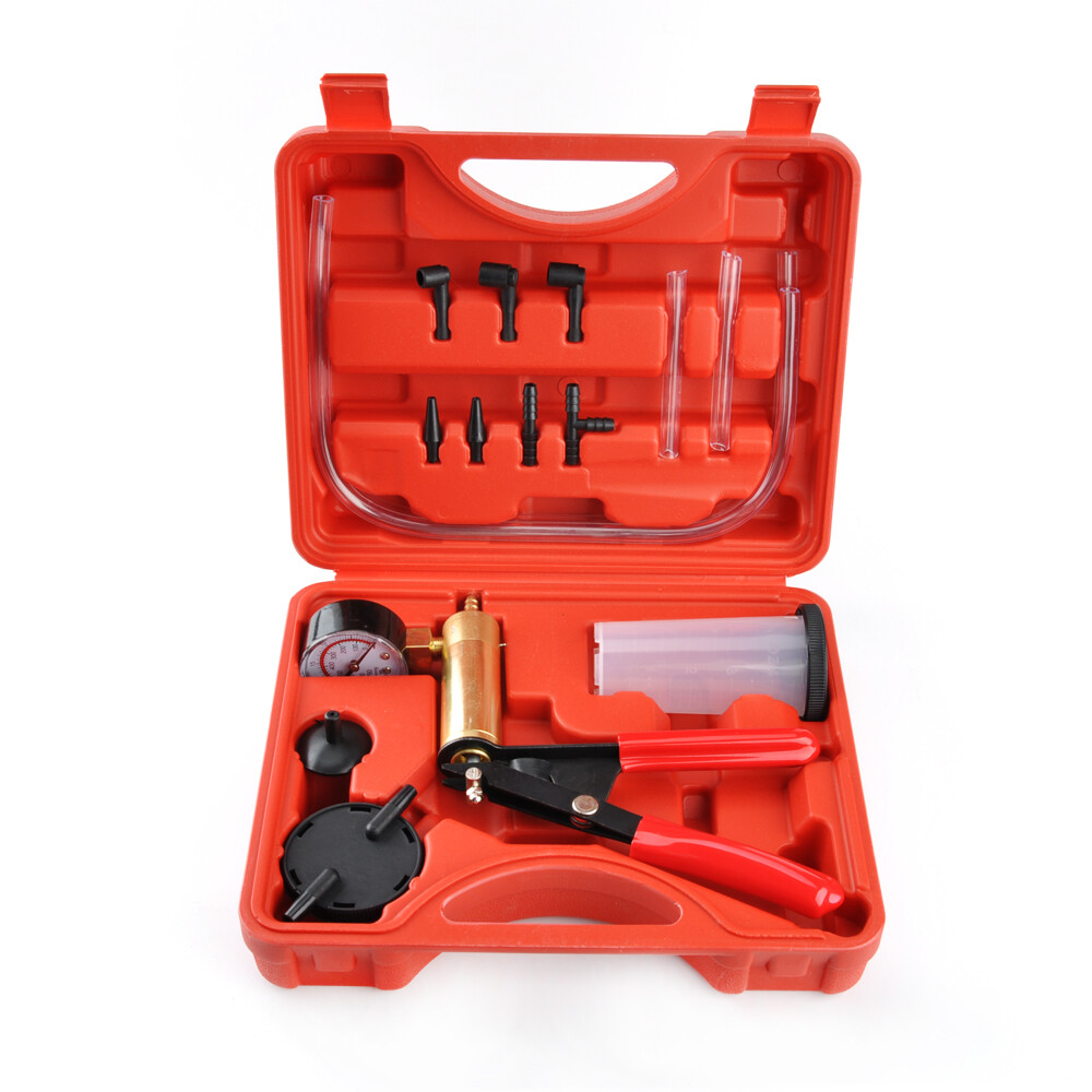 Manual Hand Vacuum Pump Pressure Tester kit for Automotive Brake Clutch Bleeding