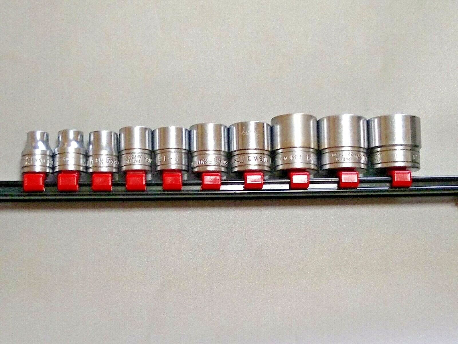 Snap On 10-Piece, 3/8″ Dr Socket Set, 5/16″ to 7/8″ Shallow 12Pt.