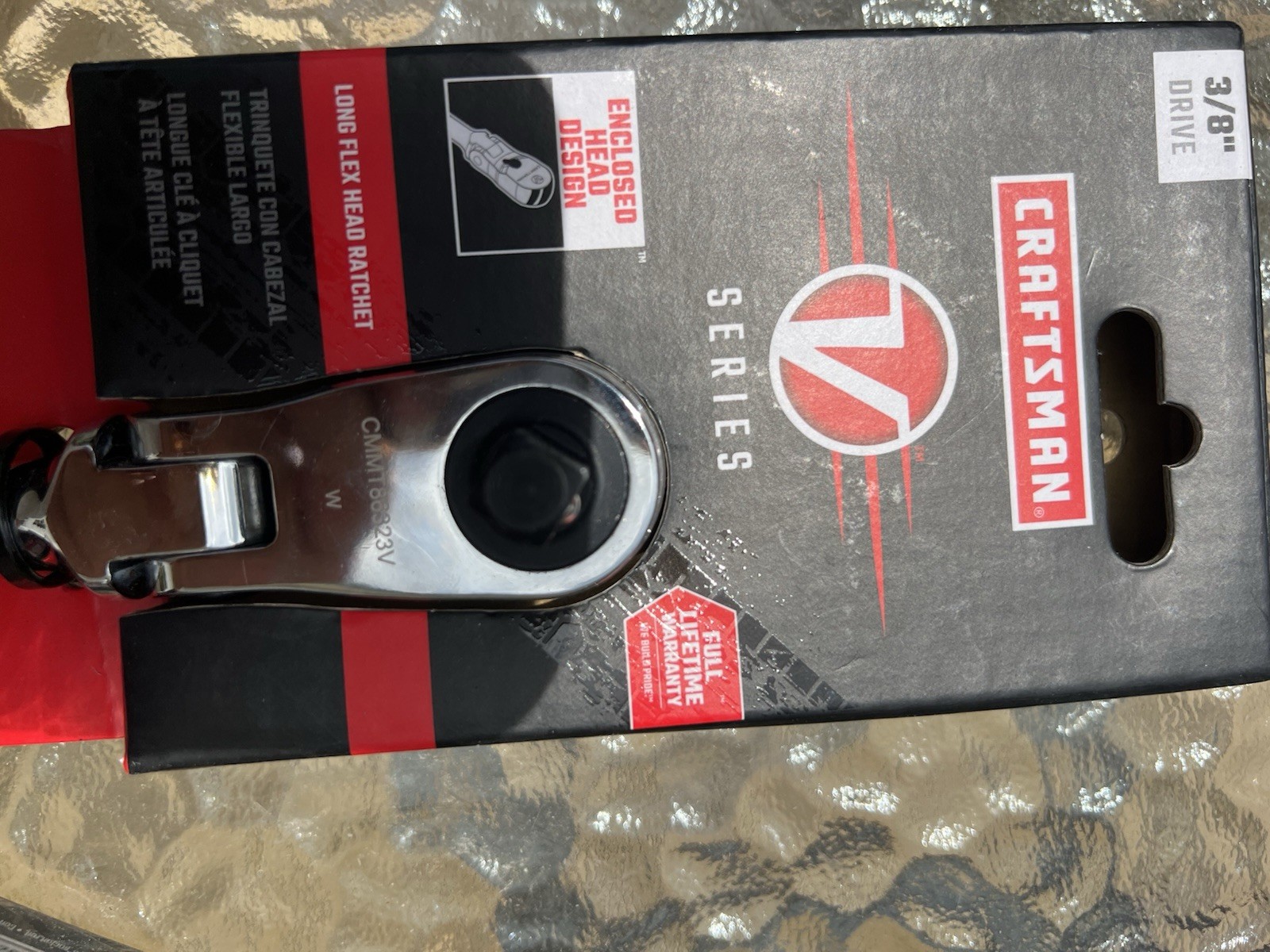 CRAFTSMAN V-SERIES 3/8 in LongFlex Head Ratchet Deep SAE Socket Set (CMMT86323V)