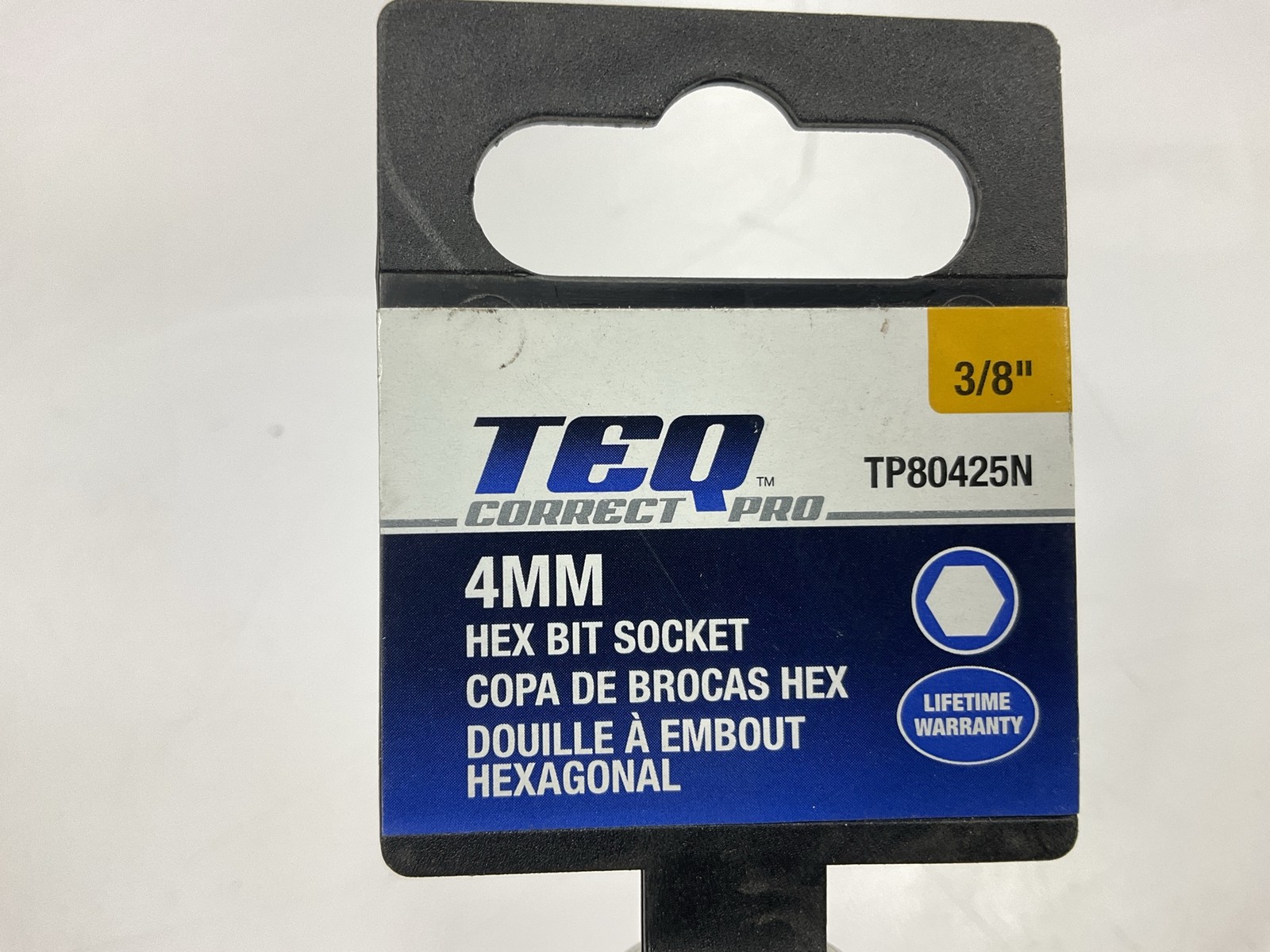 TEQ TP80425N 3/8″ Drive Hex Bit Socket 4mm