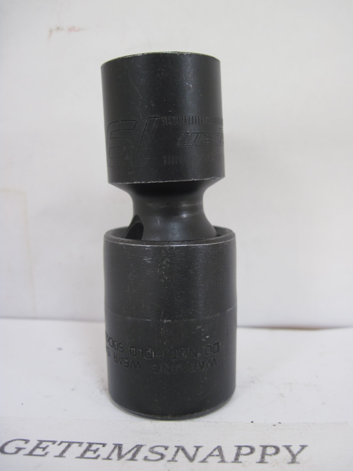 Snap On 1/2″ Drive 19mm Metric Shallow 6pt Impact Swivel Socket IPLM19C NICE