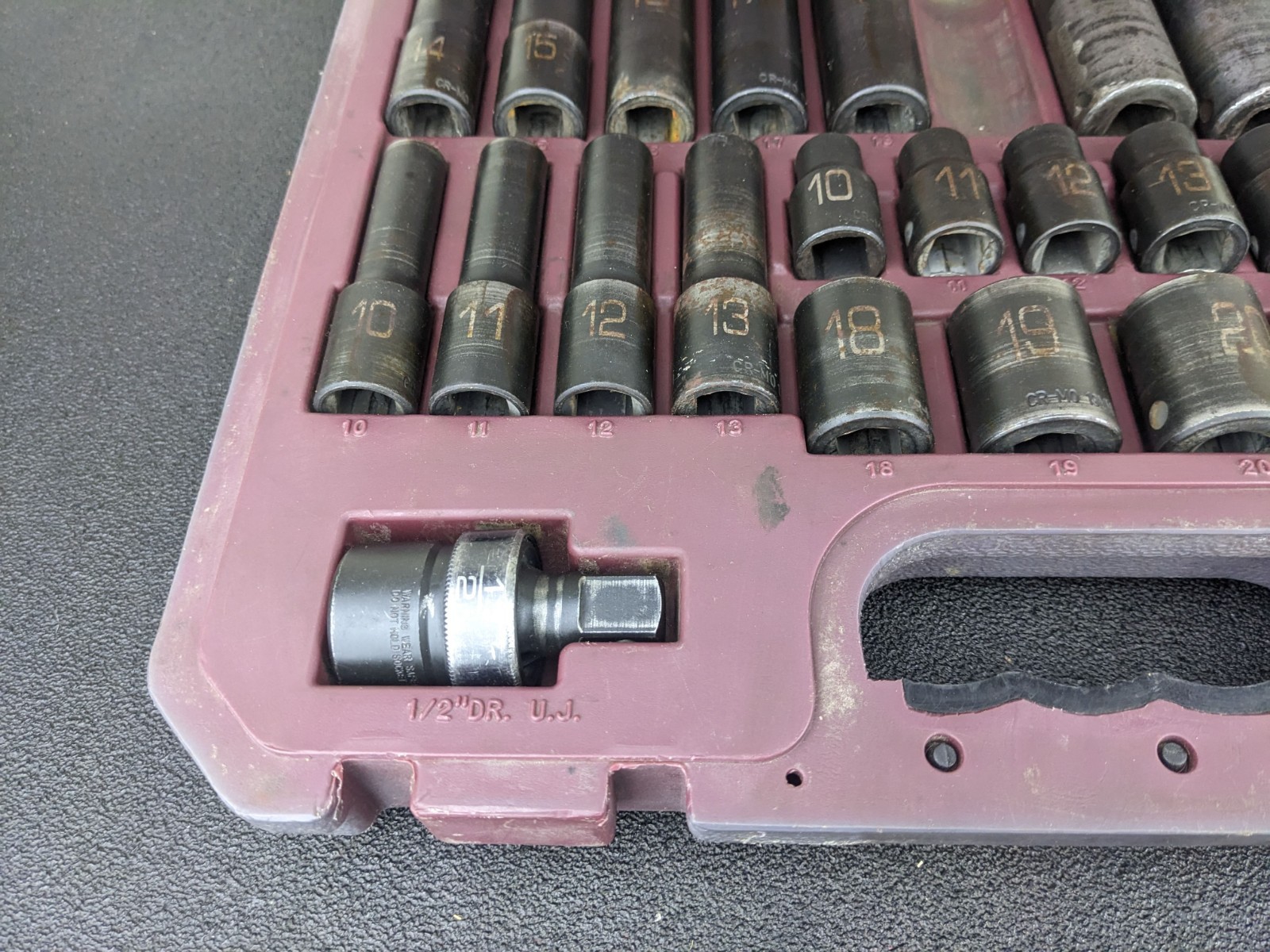 #bo053 MATCO SCPM306V 1/2″ METRIC 6-PT ADV SHALLOW & DEEP IMPACT SOCKET SET