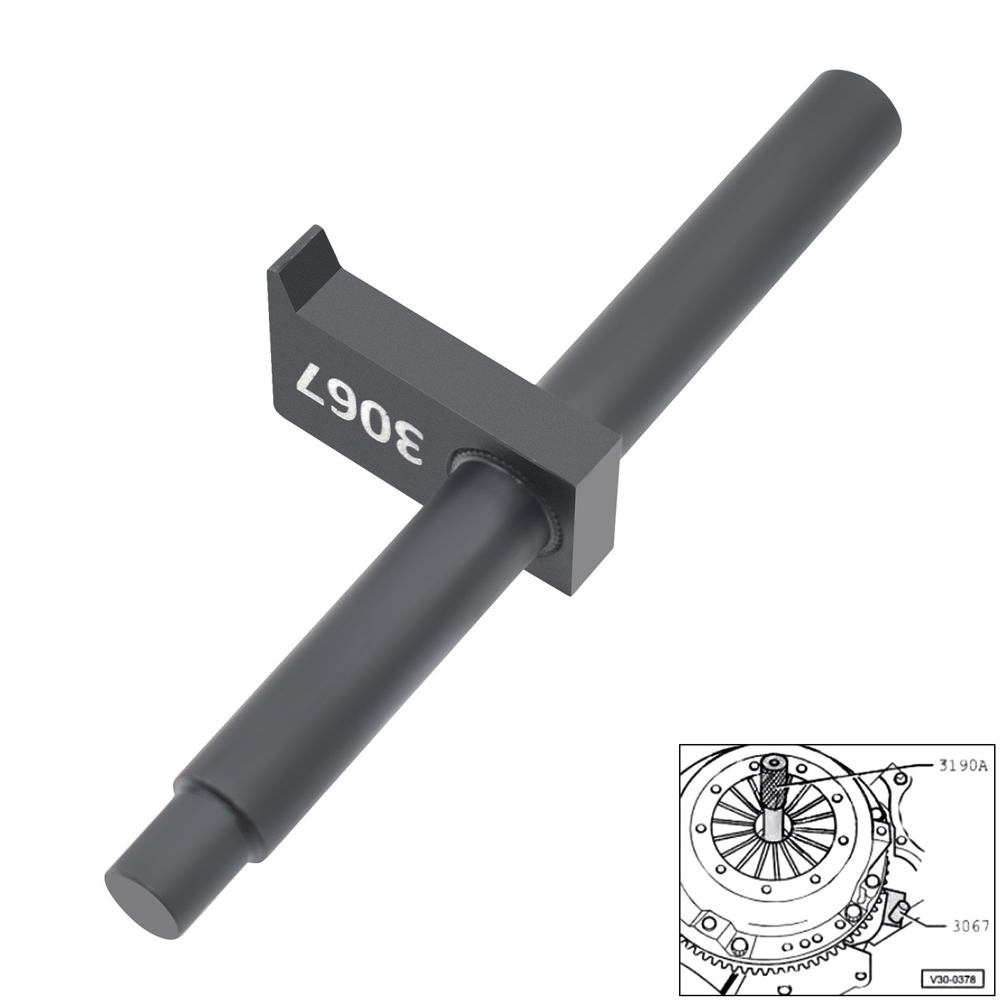Flywheel Locking Tool 3067 for VW Audi 1990-2024 Jetta Golf Passat A3 A4 A6 Q5