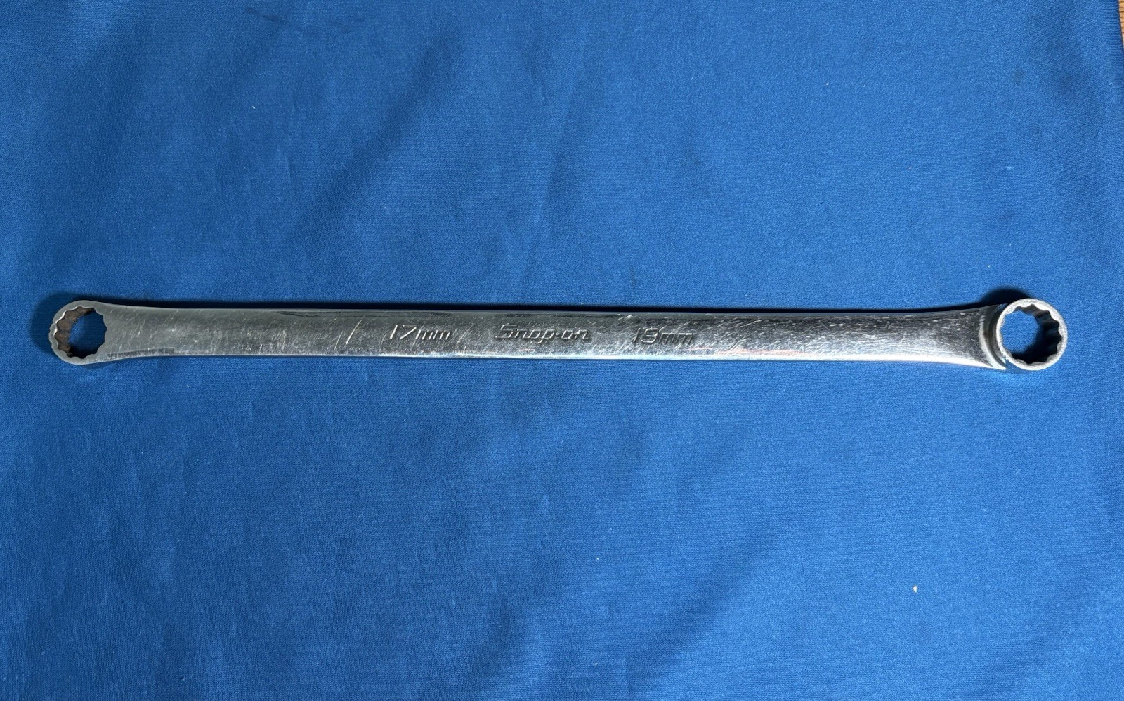 Snap-on 17mm-19mm Wrench Double Box End Metric 12 Point #XDHFM1719 USA