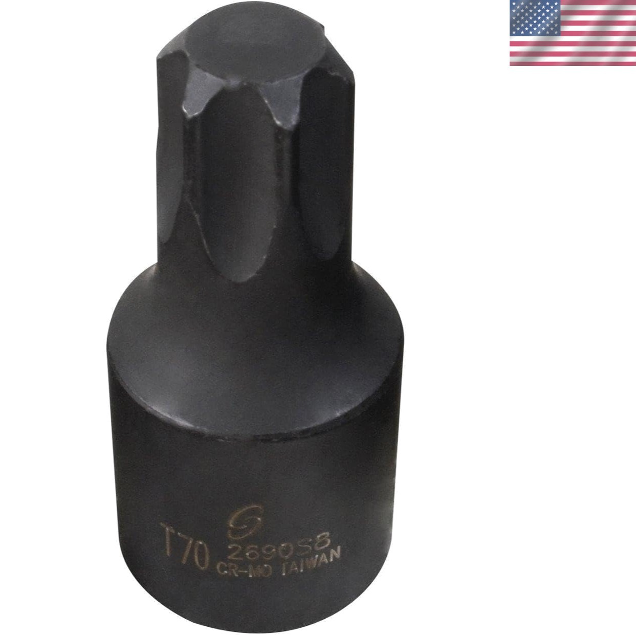 Impact Rated T70 Internal Star Socket – 1/2 Inch Drive, Laser-Etched Markings