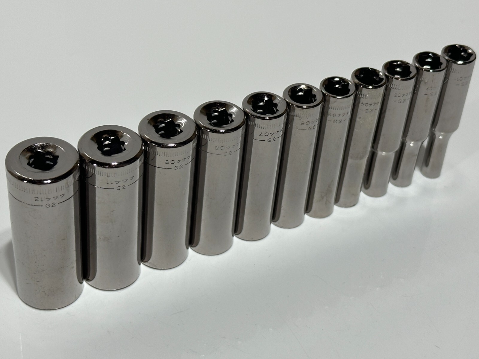 NEW Craftsman USA 11pc Metric 4mm-14mm Deep Socket Set – 1/4″ Drive – 6 Point