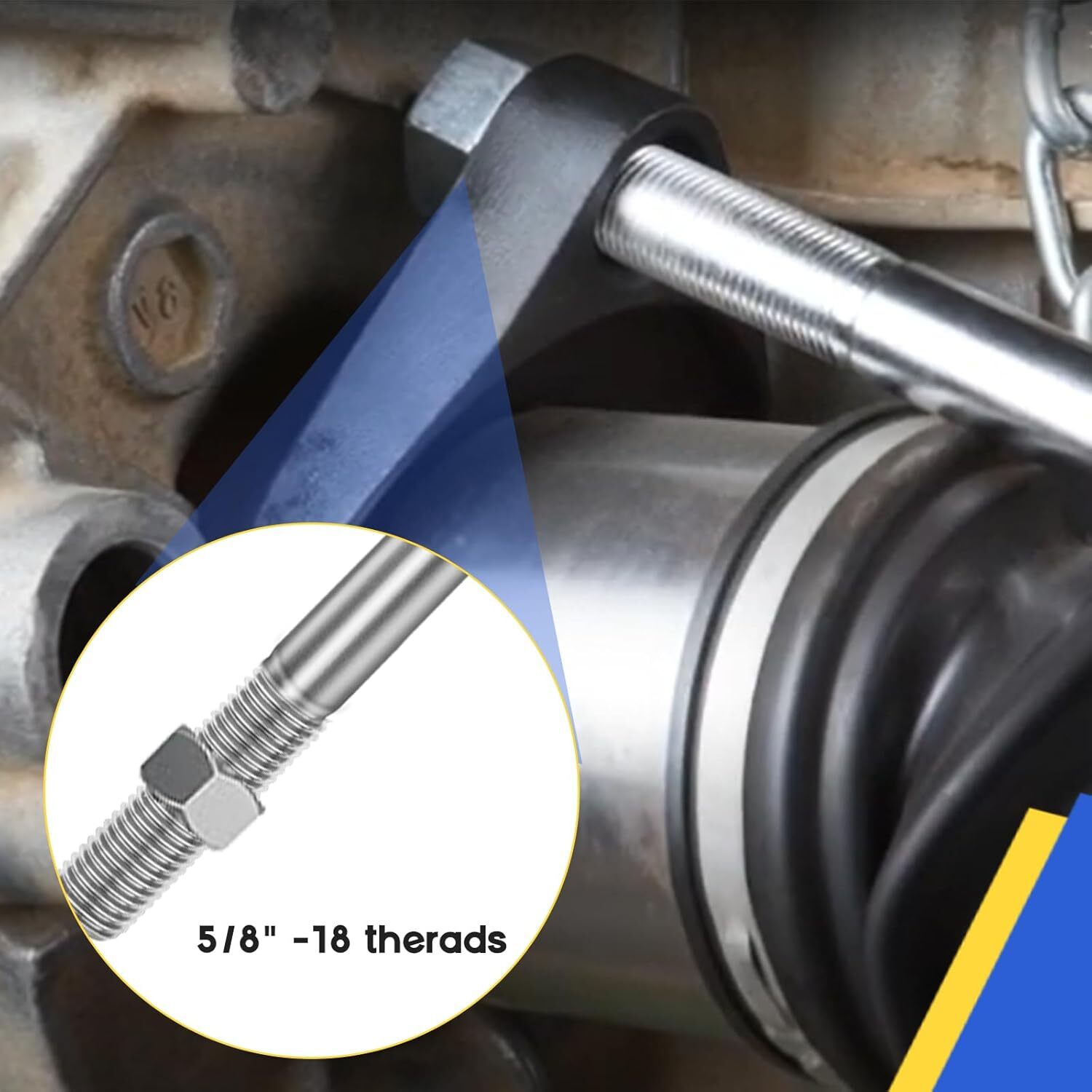 Front Wheel Drive Axle Removal Tool and Nut CV Joint Puller Slide Hammer Adapter