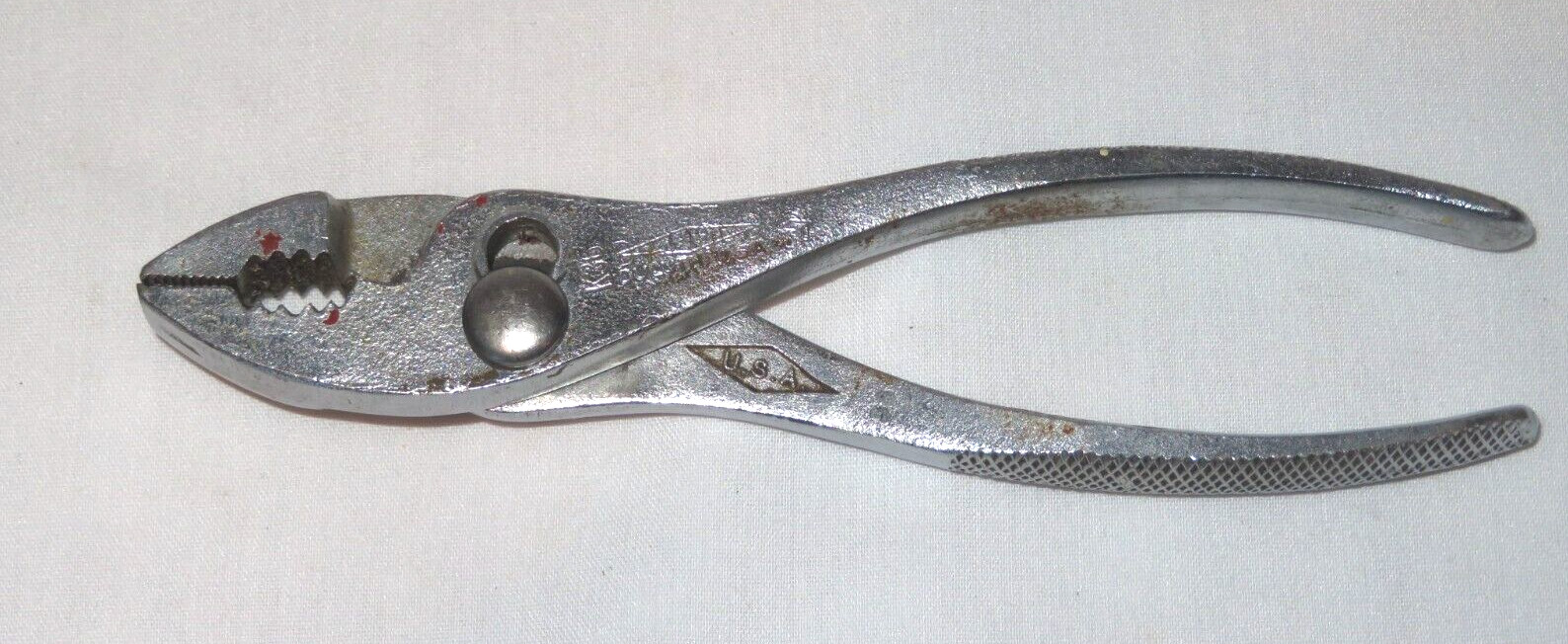 Diamond Tools K36 ~ 6.5” Slip Joint Pliers w/ Horseshoe Logo – Made In USA