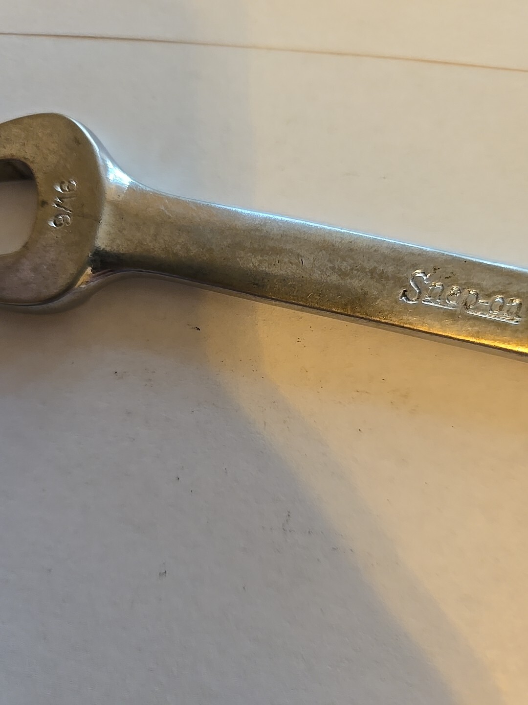Snap On 9/16″ 12PT Short Chrome Combination Wrench OEX180