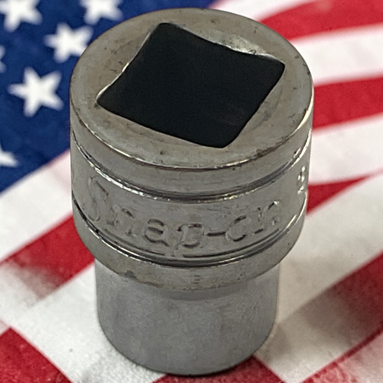 Snap-On Shallow Socket 3/8″ F121 3/8″ Drive 12 Pt Chrome As Pictured Mechanic