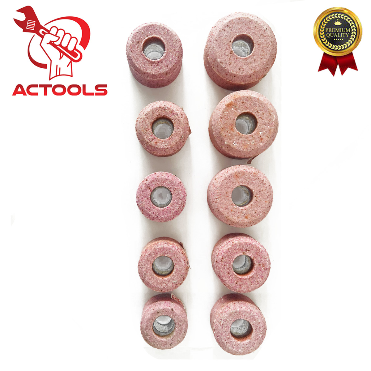 Valve Seat Grinding Stones Set 10 Pcs for Sioux Holder 11/16″ Thread 80 Grit USA