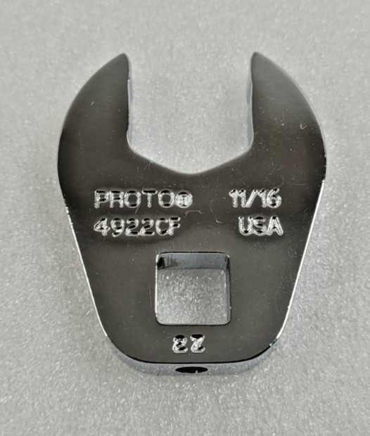 Proto Crowfoot Wrench 11/16″ Open End 3/8″ Drive 4922CF BRAND NEW FREE SHIPPING