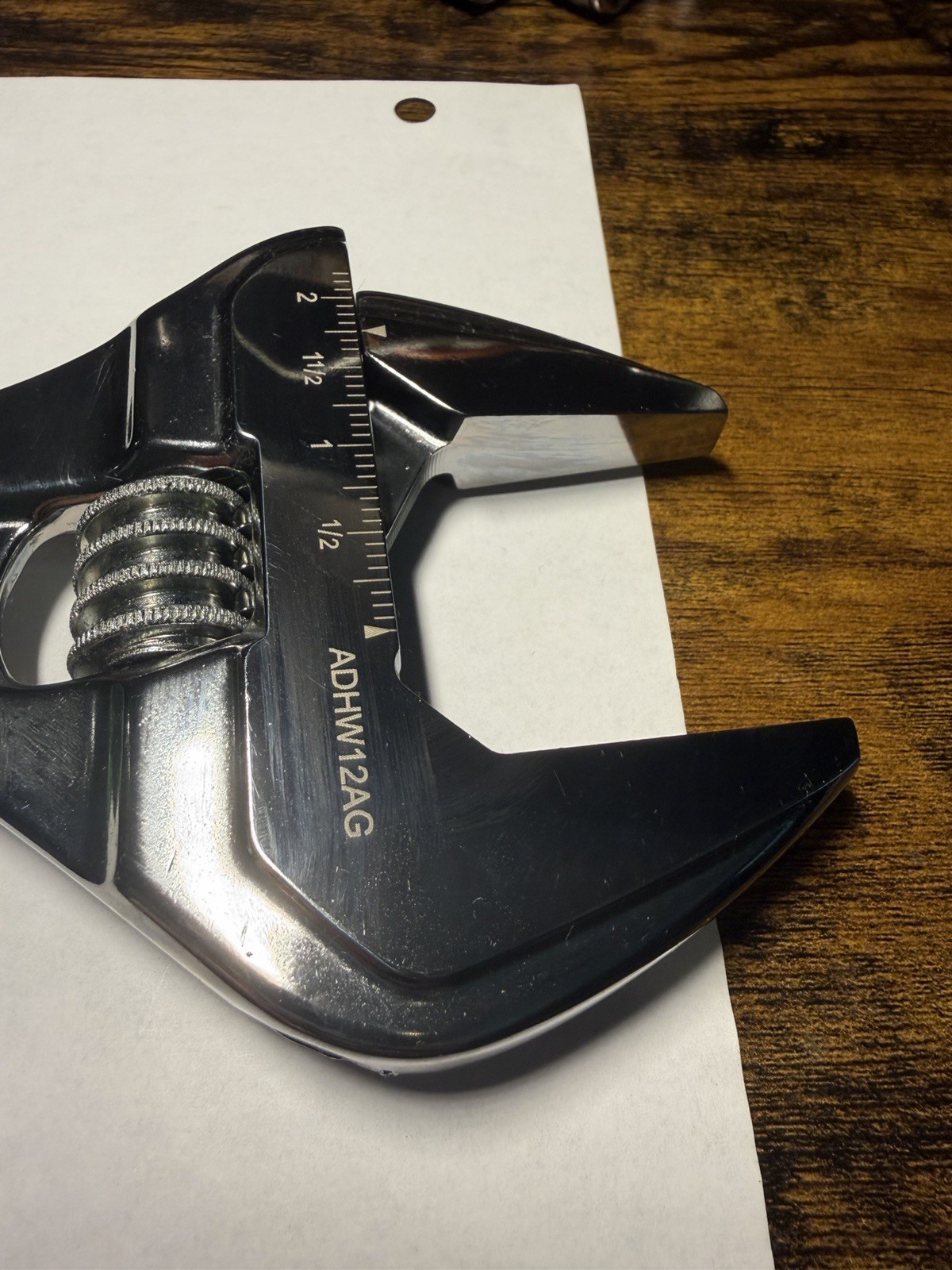 Snap-On 12” Wide Mouth Adjustable Wrench ADHW12AG