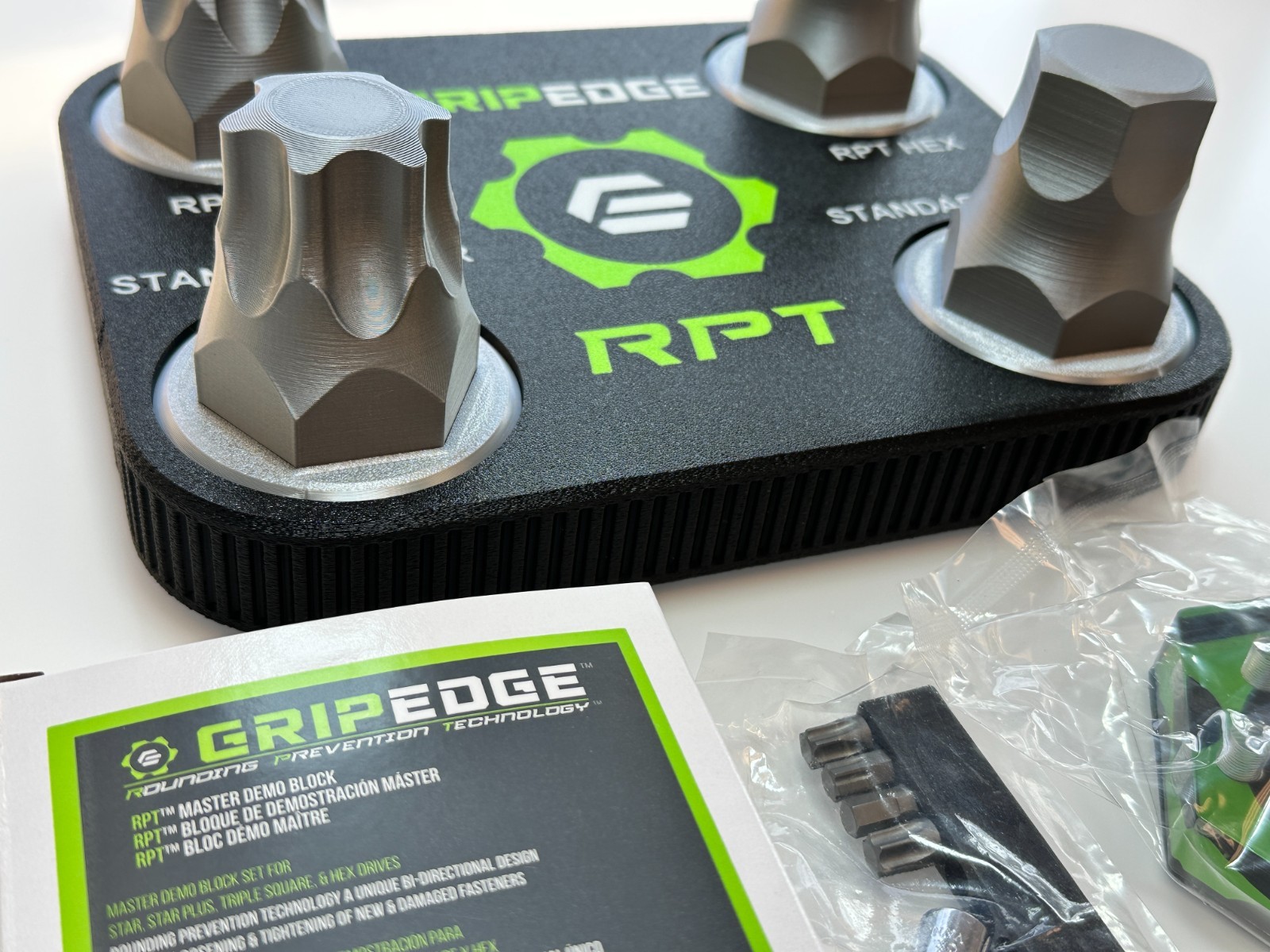 GripEdge Tools RARE Master Demo Dealer Block GEMDBK w/ Large Display RPT Star