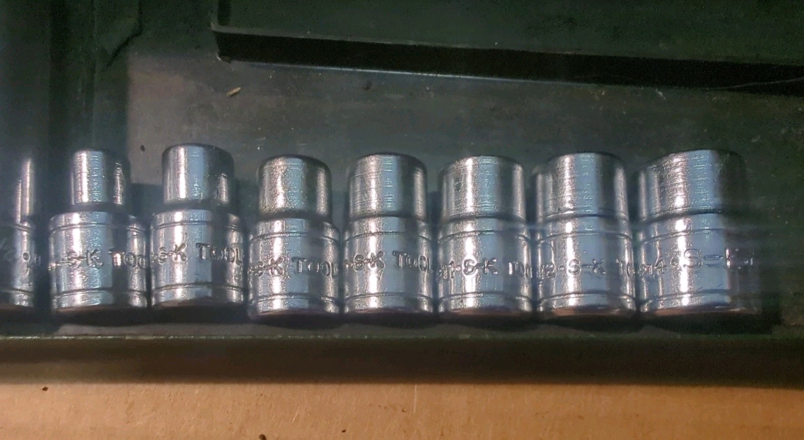 Nice Vintage SK Tools USA 1/4” Drive Socket Set Sae Deep Shallow 19pcs S-K