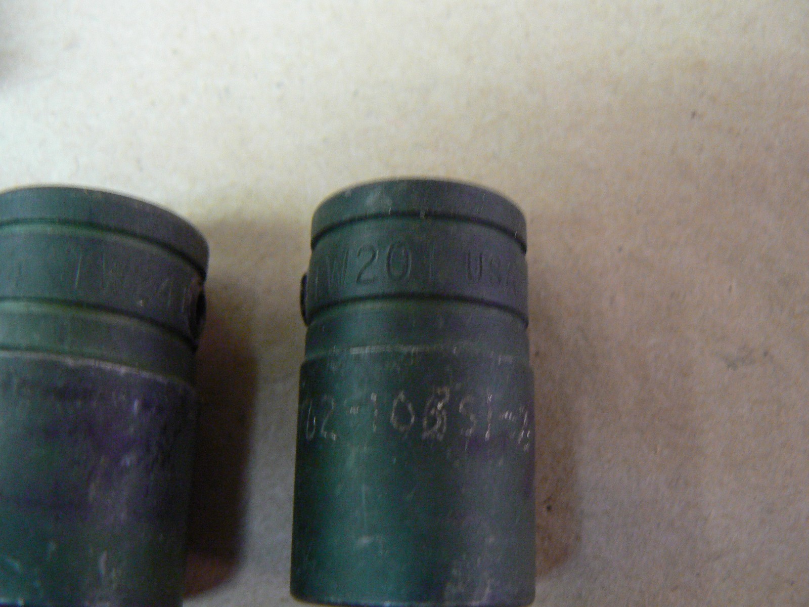Snap On 1/2 Drive Sockets 1″ (IM320) 7/8 (TW281) 3/4 (TW241) 5/8 (TW201)