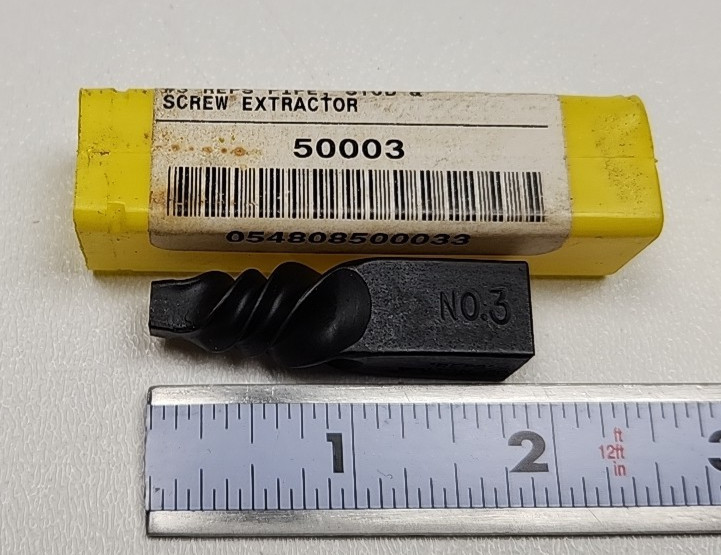Walton Pipe Stud And Screw Extractors 3 Piece Set Reps #1, #2, #3 New Old Stock