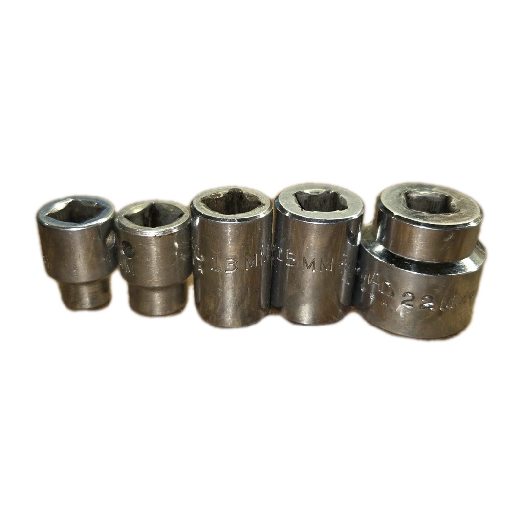 Mac Tools 3/8″ Drive 8pc Chrome 6pt Metric 8 10 13 15 22 mm Shallow Socket
