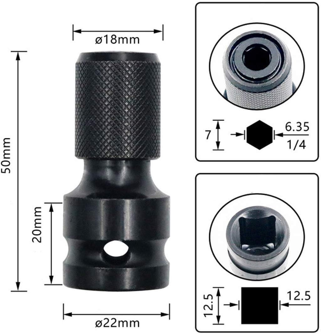 Adaptador De Destornillador De Impacto Megamagnetico Hexagonal,llave eléctrica