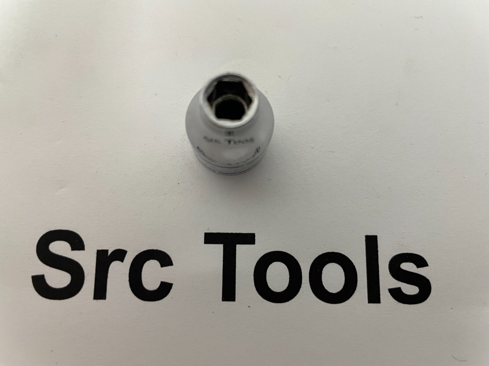 Snap-On Tools USA NICE 3/8″ Drive 6pt 1/4″ SAE Shallow Chrome Socket FS081