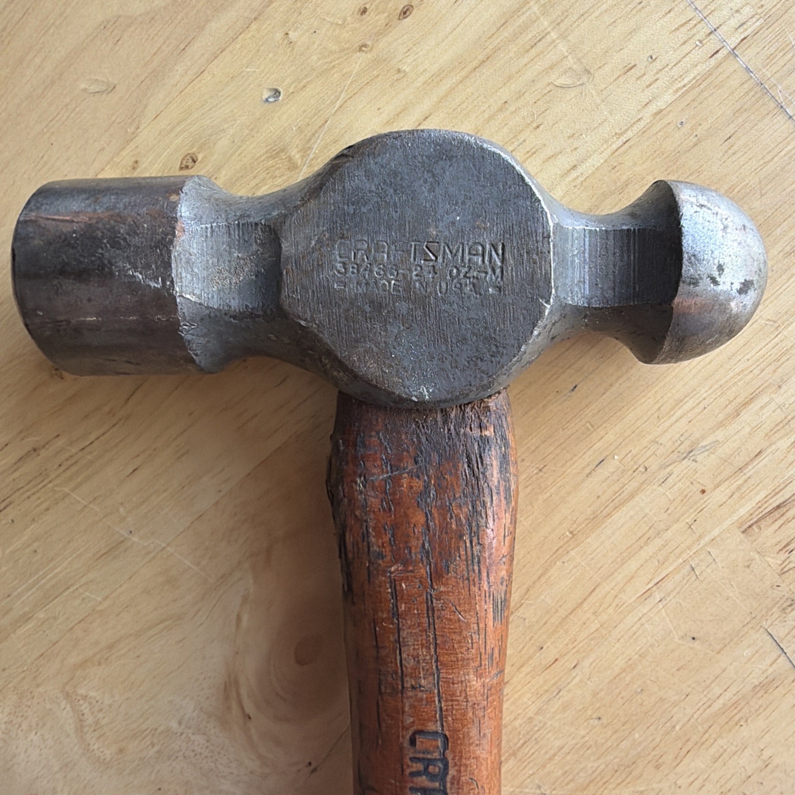 Craftsman 24oz. Ounce Ball Peen Hammer 38466 Made in USA READ!