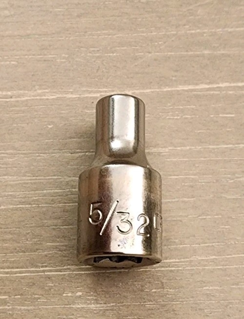 Craftsman 5/32″ Socket 6 Point 1/4″ Drive S-AC 43481