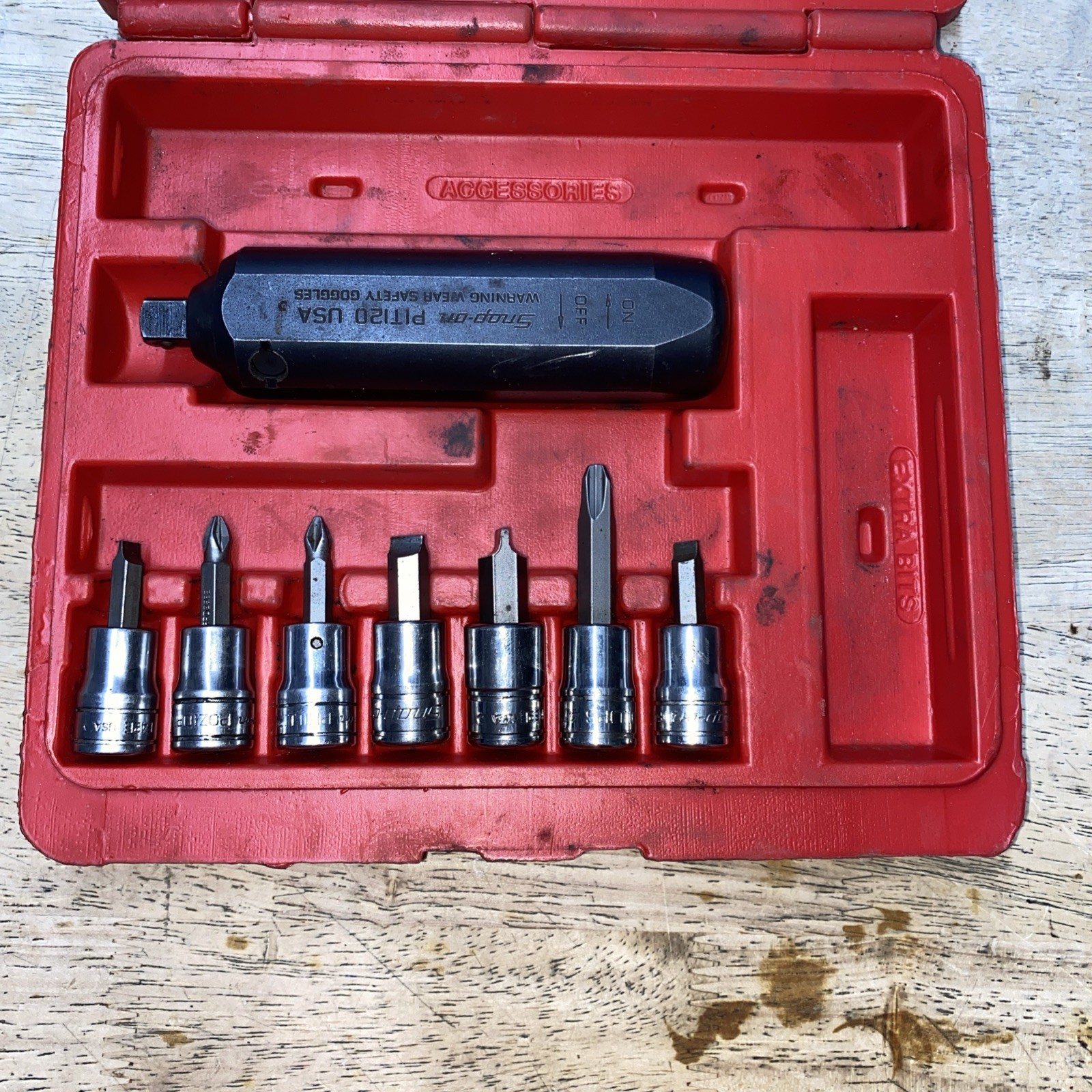 Snap On Impact Driver Set PB108A 3/8 Inch Drive with Case