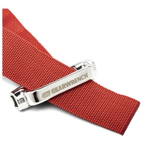 Heavy-Duty Oil Filter Strap Wrench | 3/8″ & 1/2″ Drive | Adjustable Tool for Mec