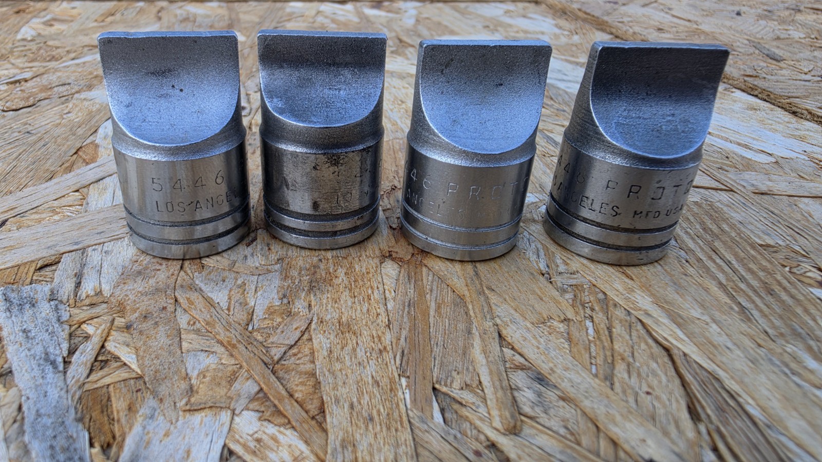 Lot Of 4 VINTAGE PROTO 5446 DRAG LINK SOCKET 15/16″ MFD. U.S.A. 1/2″ DRIVE