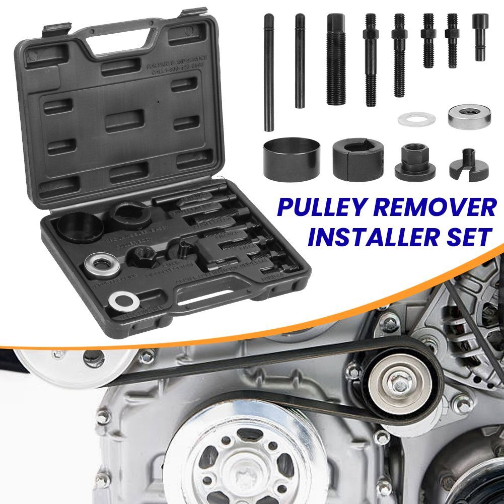 Power Steering Pump Pulley Puller Remover Alternator Installer Tool for GM Ford-
