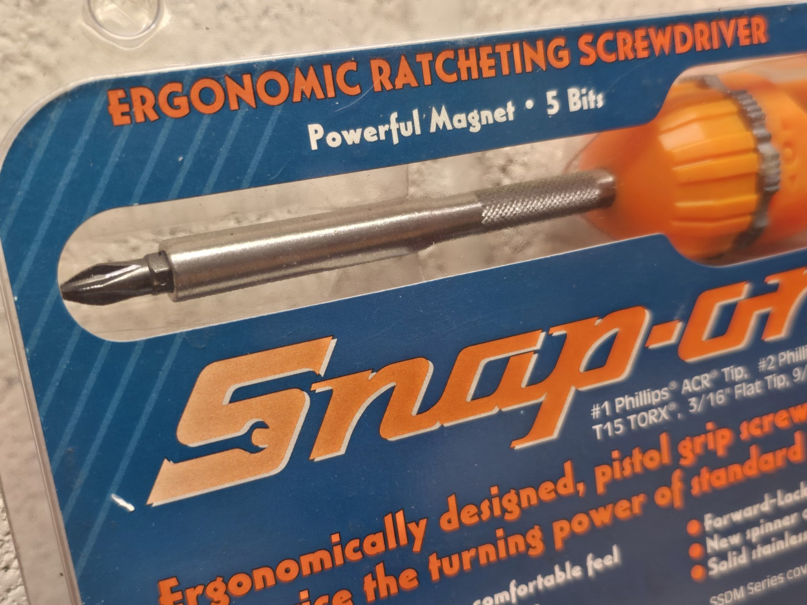 NOS Snap-On Pistol Grip Ergonomic Ratcheting Screwdriver SSDMRE4O Orange NEW
