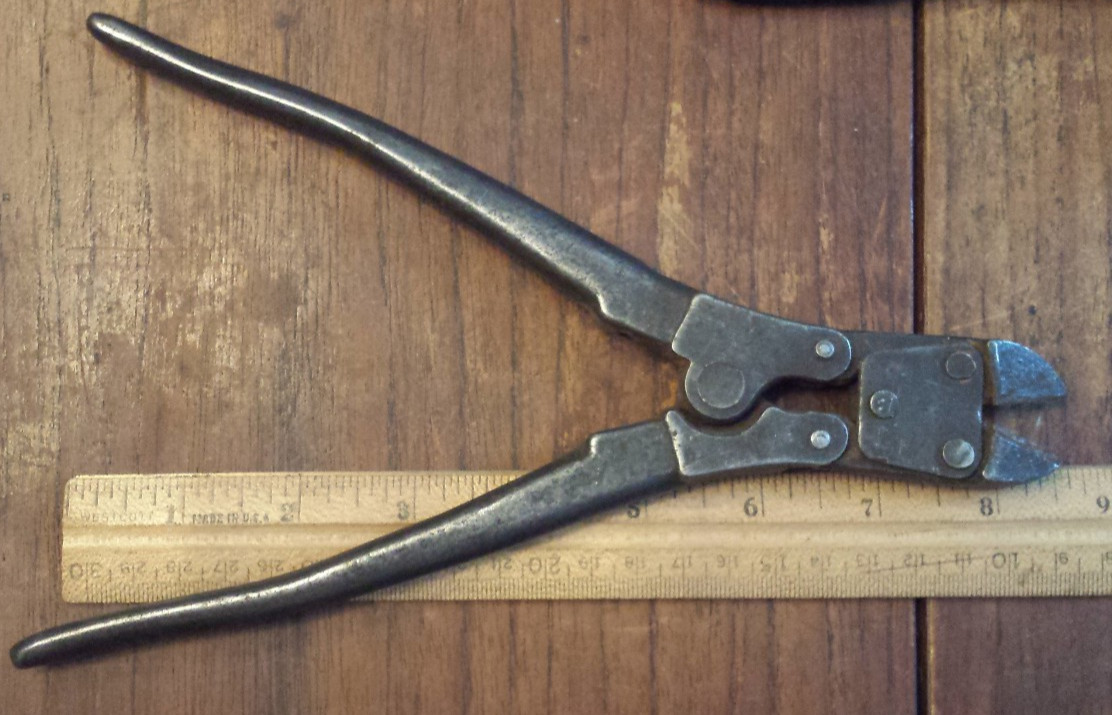 vtg Snap-On Tools USA HL-9 High Leverage Diagonal Cutter Tool, Wire Cutters