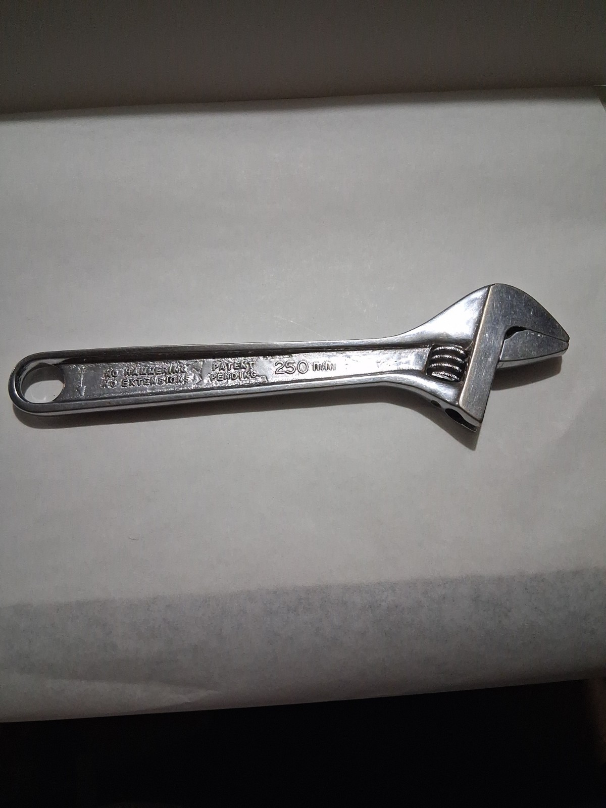 Snap On Tools AD10 10″ 250mm Chrome Adjustable Wrench Made in USA