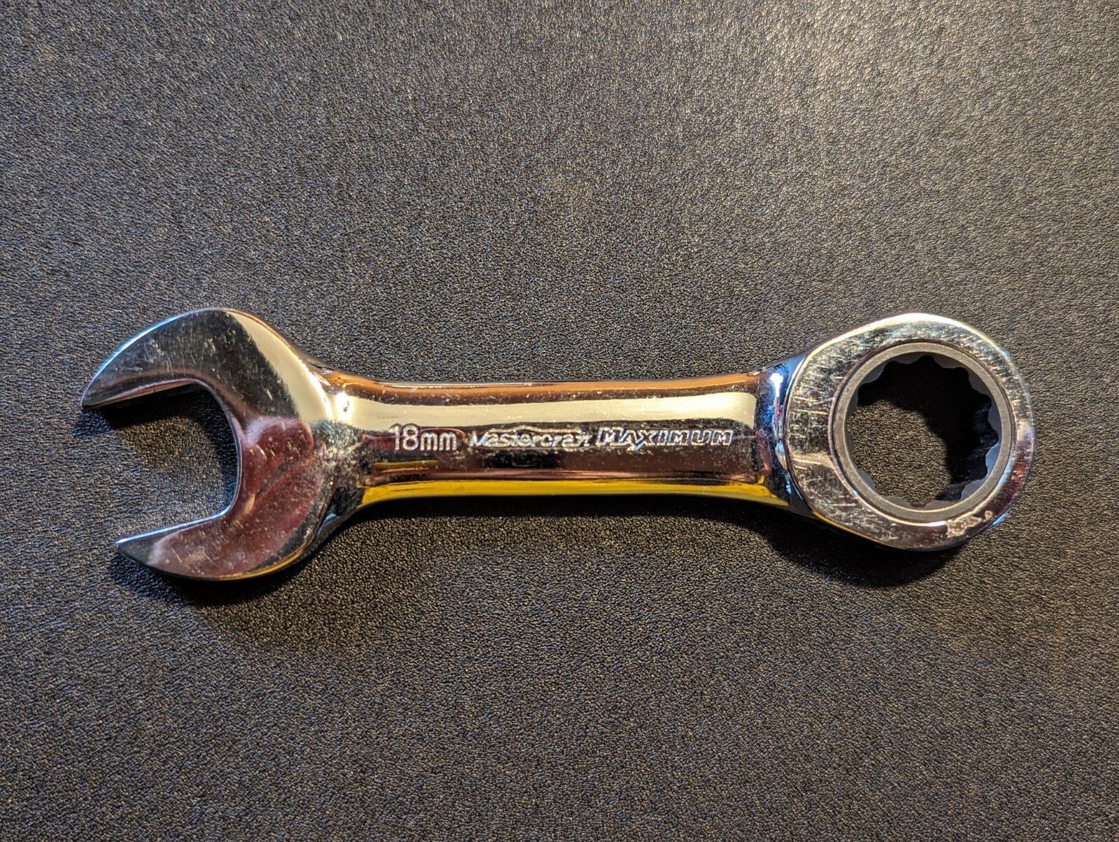 18mm Ratcheting Wrench Mastercraft Maximum – Short Handle