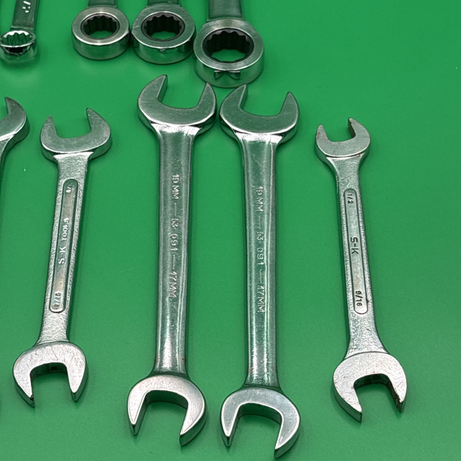 Combination Box Wrench Lot Mixed Brands Incomplete Random Mostly Unbranded 25 PC