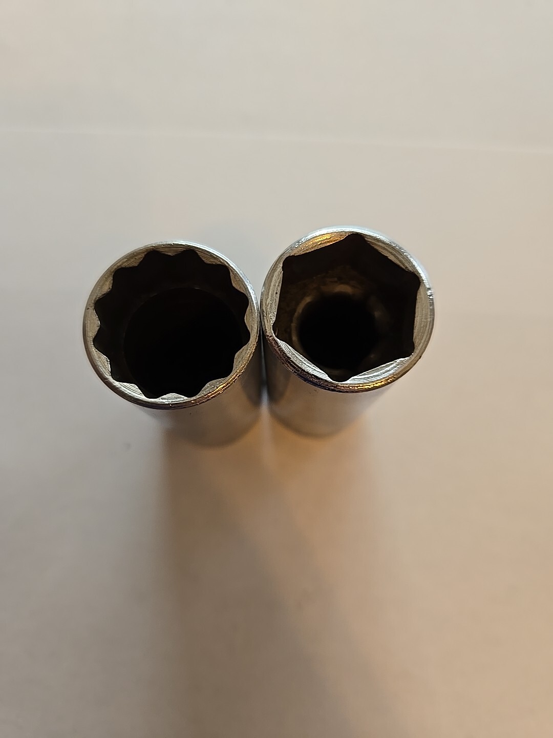 Snap On 3/8″ Drive 7/8″ 6&12PT Chrome Deep Sockets Lot Of 2