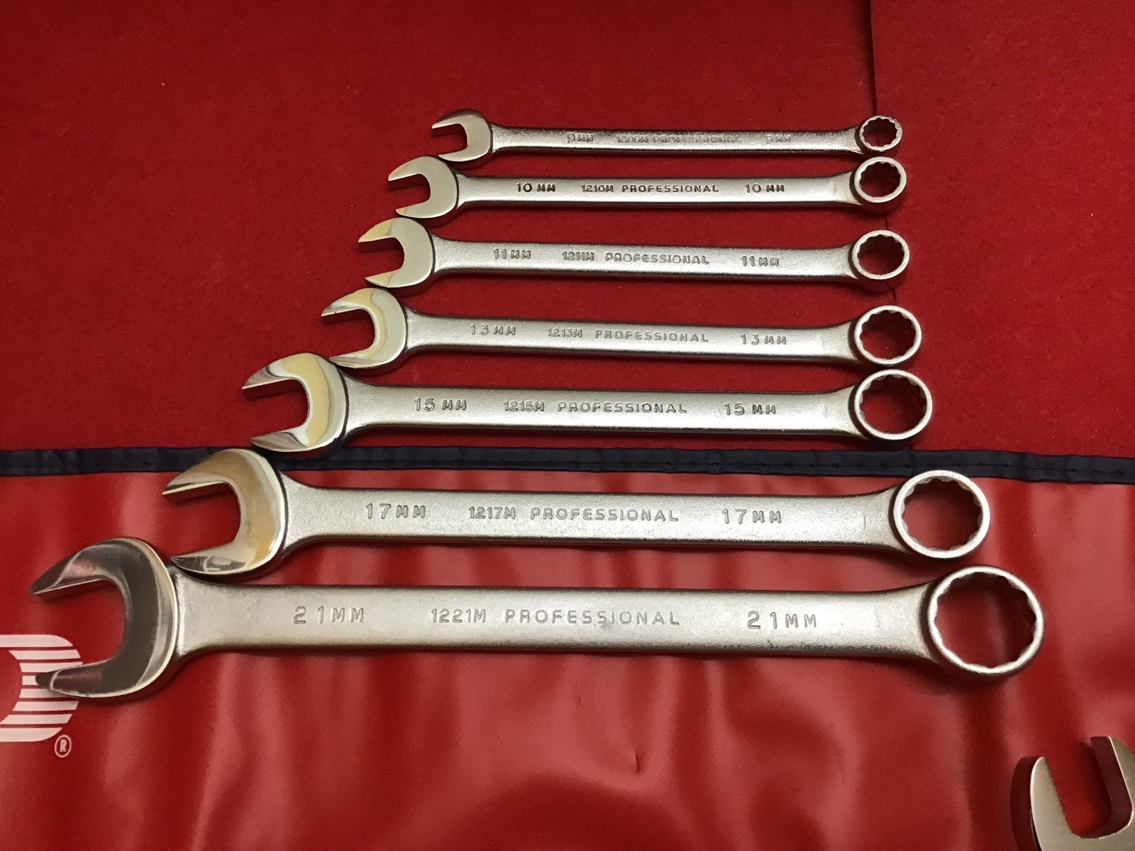 NEW PROTO PROFESIONAL METRIC 7mm-23mm 16Pc.COMBINATION WRENCH SET 12Pt.WITH ROLL