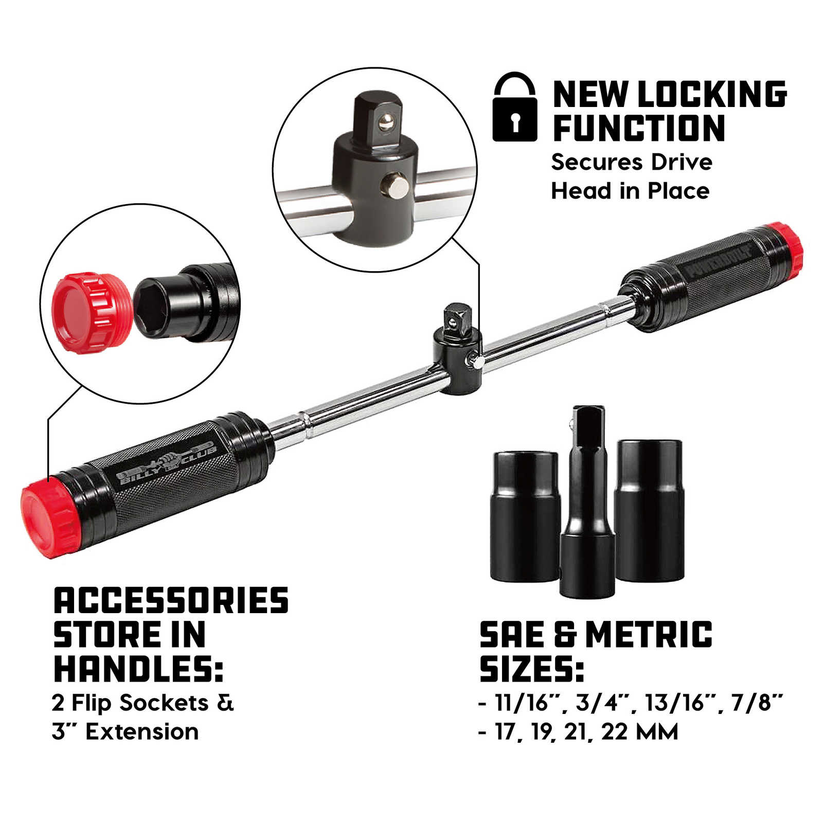 Powerbuilt Billy Club Universal Lug Wrench – 642250E