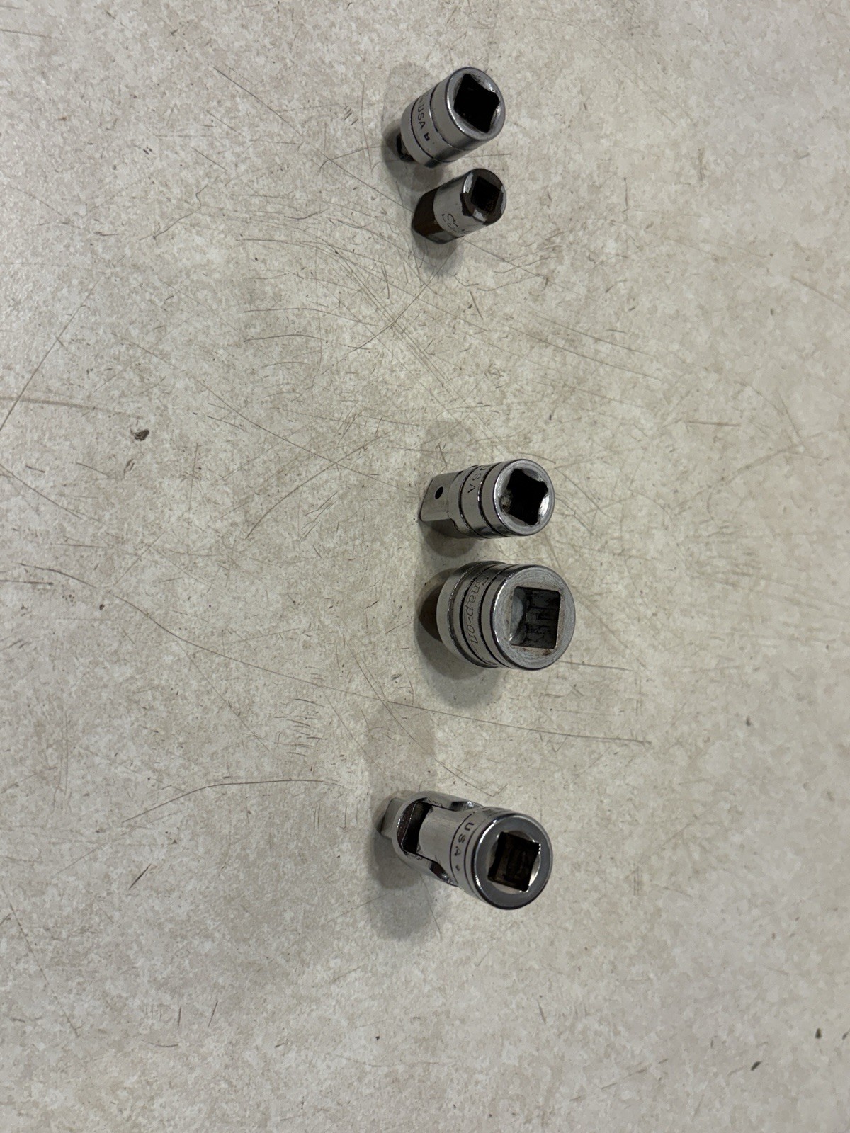SNAP ON Adapters 1/2- 3/8, A-4, 3/8 – 1/2″ A-2, 3/8-1/4 TM1, 1/4-3/8 TA8, & FU8A