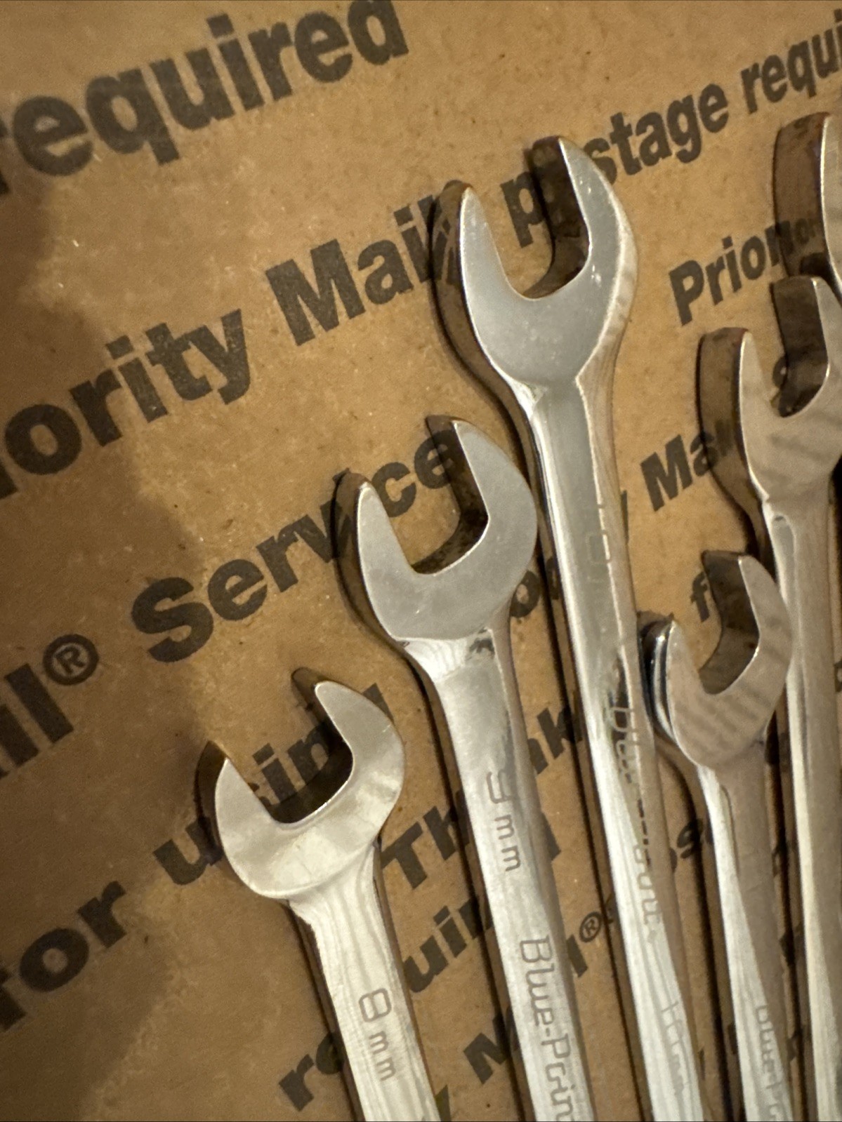 Blue Point 12 Pc Metric Reversible Ratcheting Wrench Set 8-19mm BOERM712