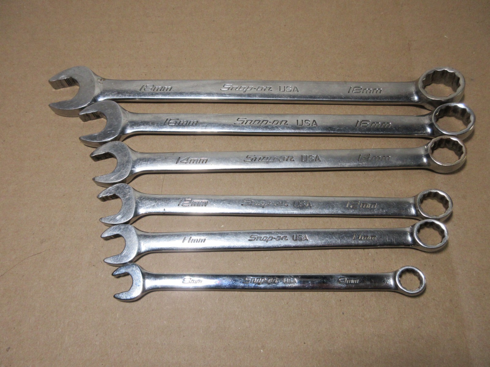Snap-on USA SOEXM, 9, 11, 12, 14, 16, 18mm 11 has been ground down, no owners ma