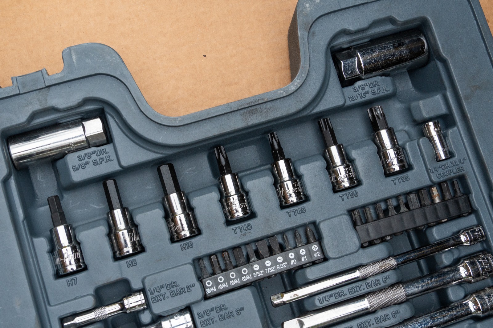 Blue-Point BLPGSSC155 – Combination Drive SAE/ Metric 155 pc General Service Set