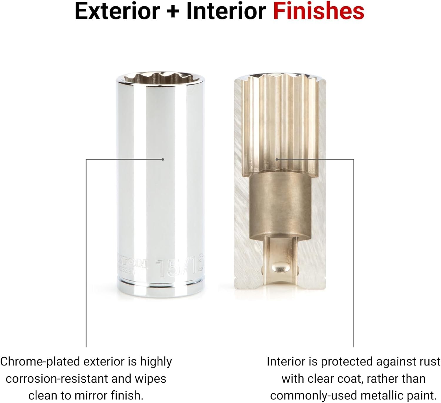 Lightweight 1/2 Inch Drive x 1-5/16 Inch Deep 12-Point Socket – Easy Handling