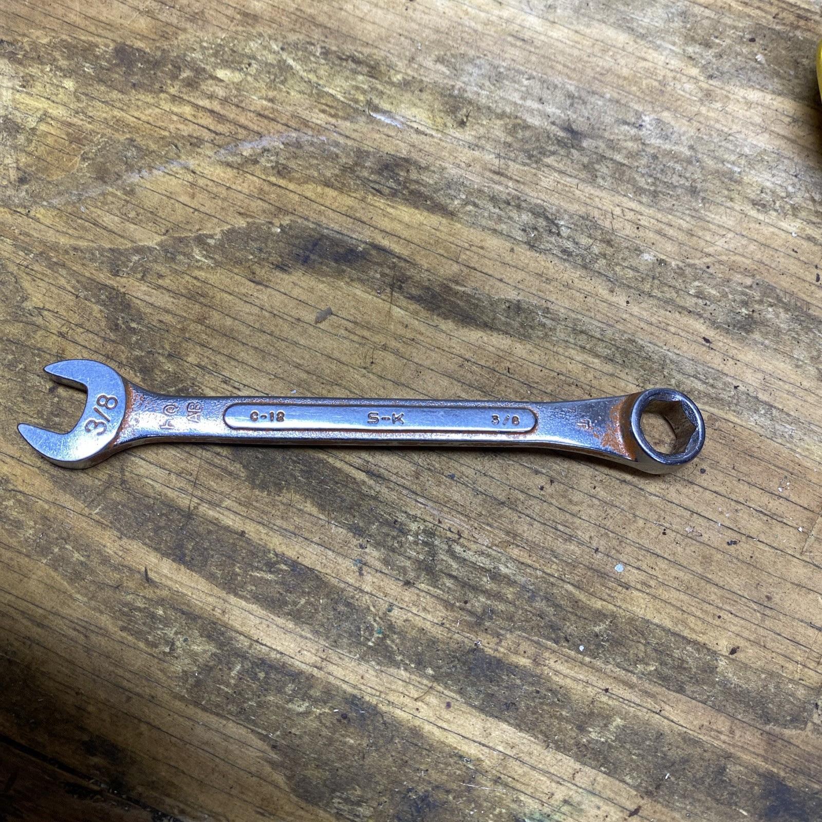 Vintage S-K Tools C-12 3/8″ 6 Point SAE Combination Wrench USA