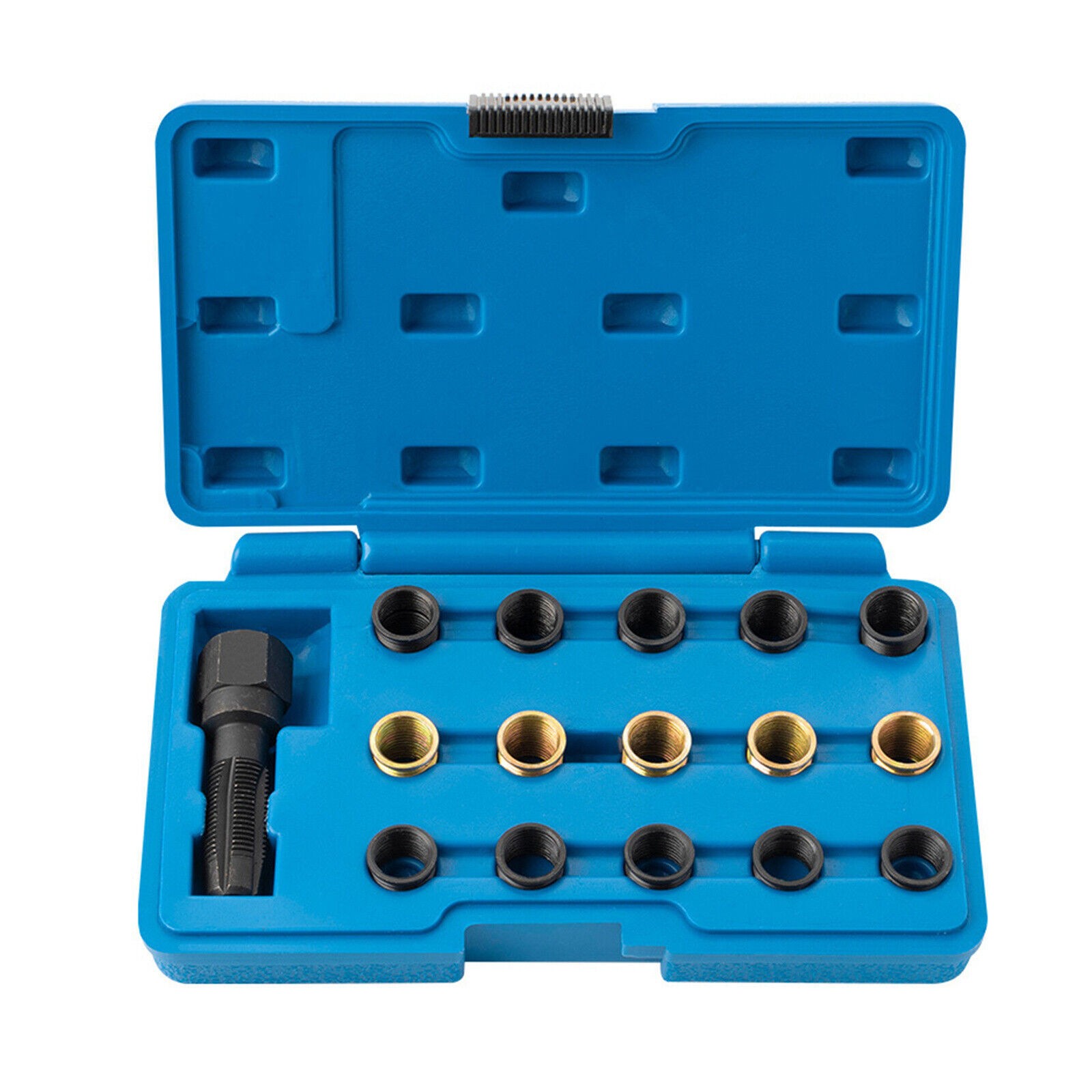M14 x 1.25 mm Spark Plug Rethread Repair Tap Tool Thread Reamer Inserts Kit SeOS