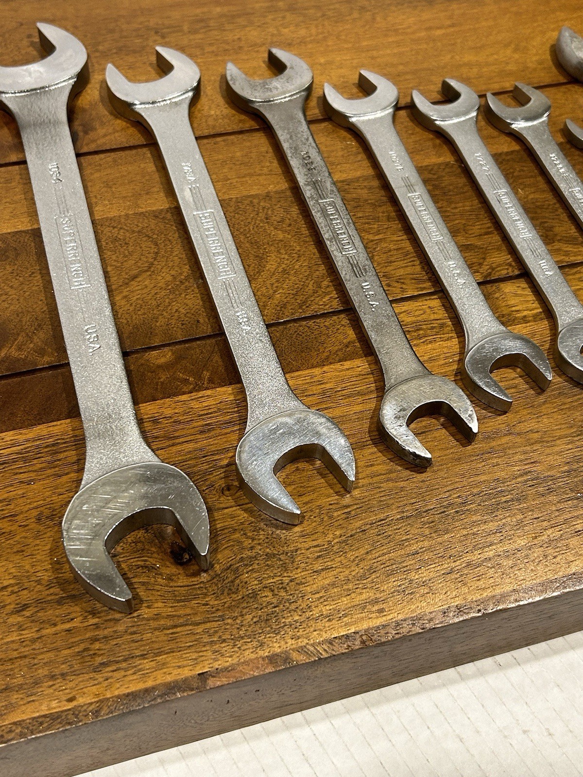 Rare Vintage J.H. Williams Wrench Set SUPERRENCH 9 Pcs. USA