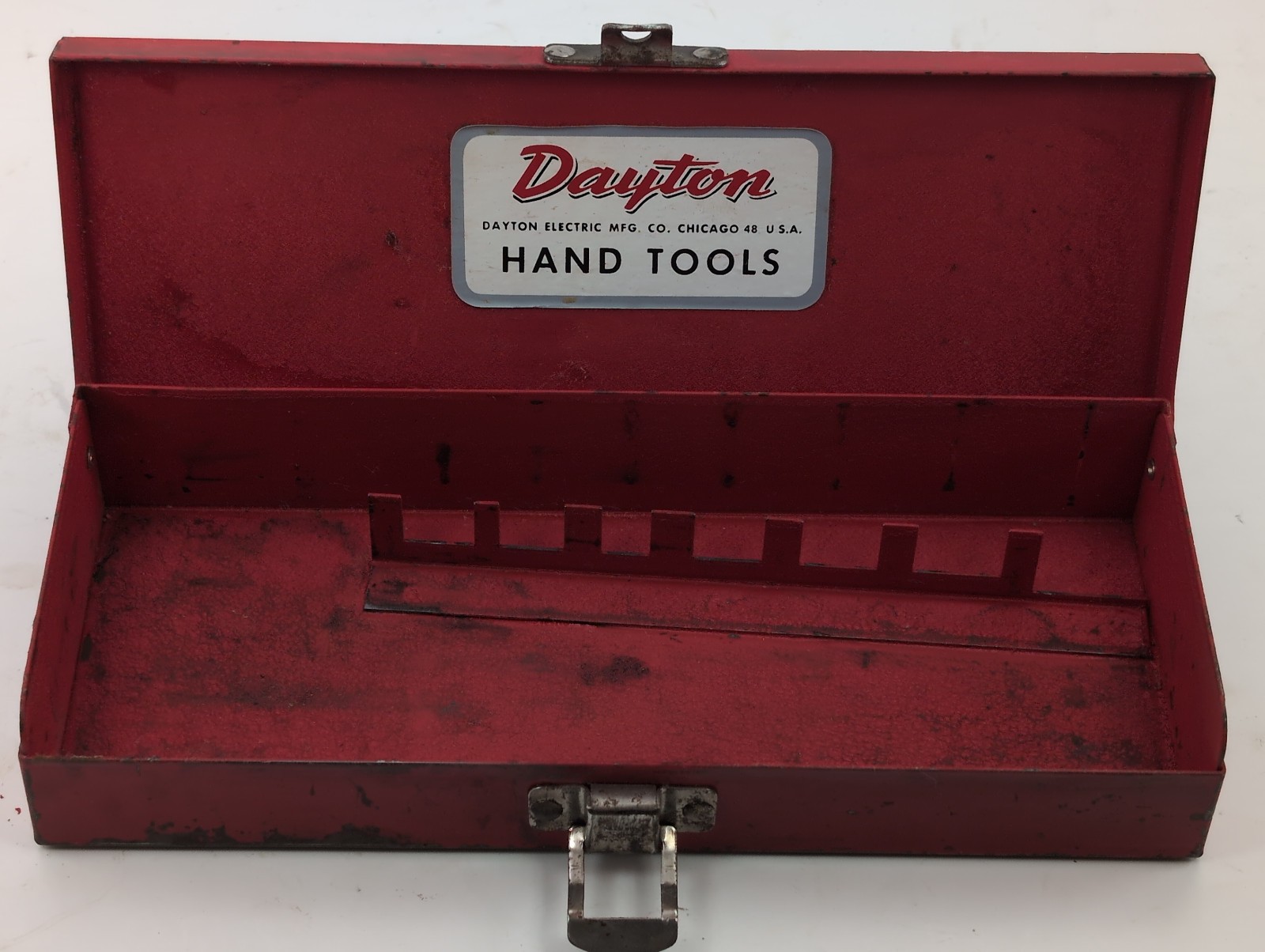 Charming Vintage Dayton Hand Tools Metal Box 8-1/4 x 3-1/2 x 1-1/2