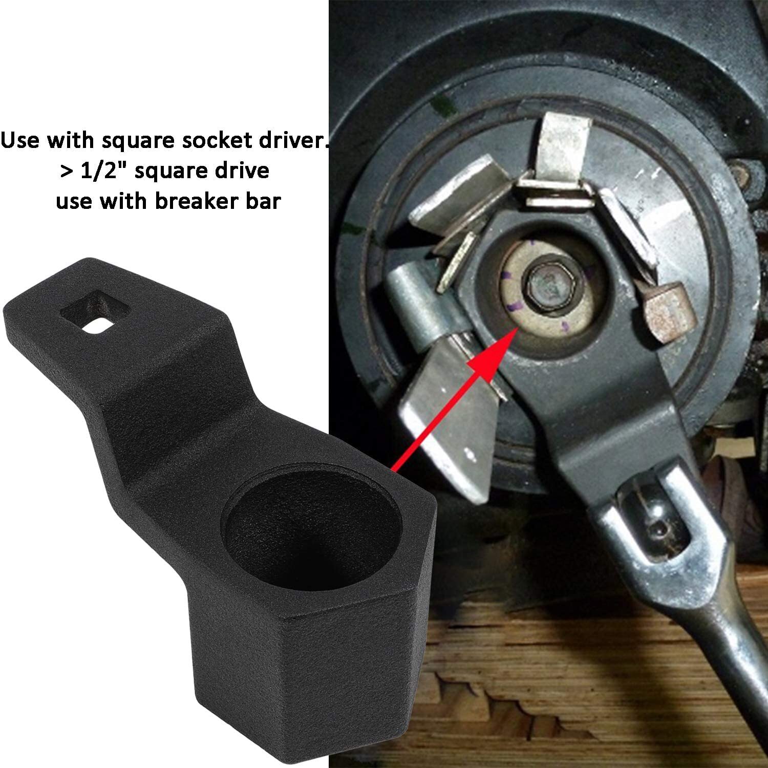 19mm Harmonic Balancer Socket 77080 & 50mm Crank Pulley Wrench for Honda Acura