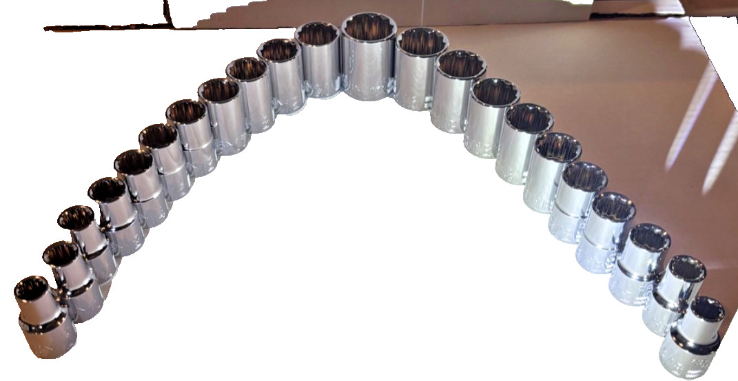 Craftsman 1/2 Drive Sockets, SAE and Metric (Pick a Size)